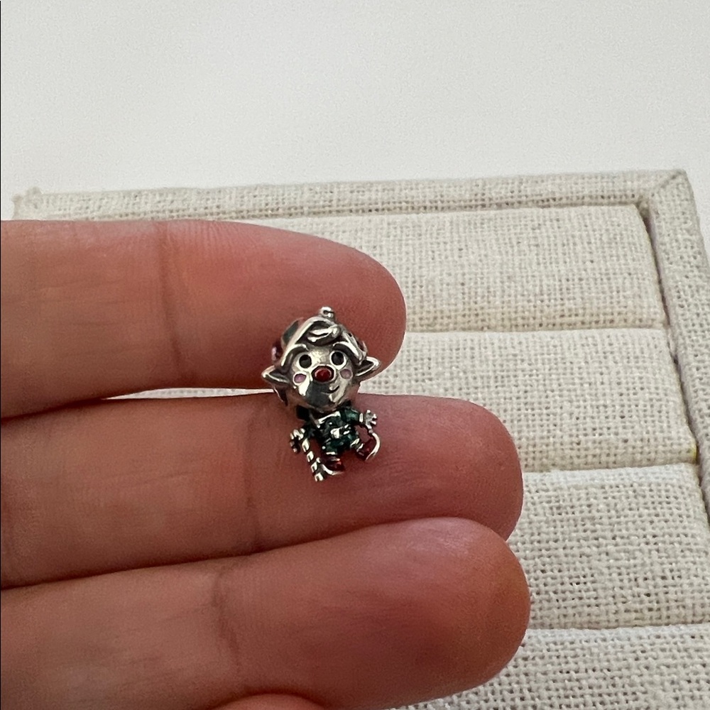 Santa Elf Christmas Charm